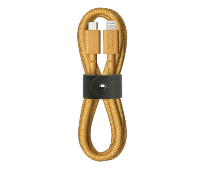 Kabel Lightning Native Union Belt Cable USB-C – Lightning 1,2m kraft